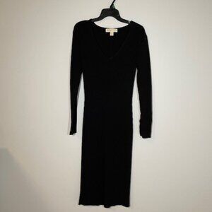 Michael Kors Slimfit Black Sweater Dress